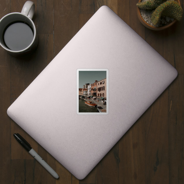 Pink Buildings Venice Architecture Photography by A.P.